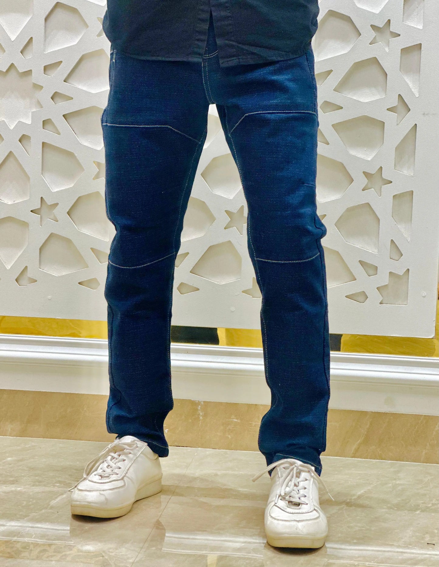 Midnight Stitch Panel Jeans PATTERNS FOR MEN