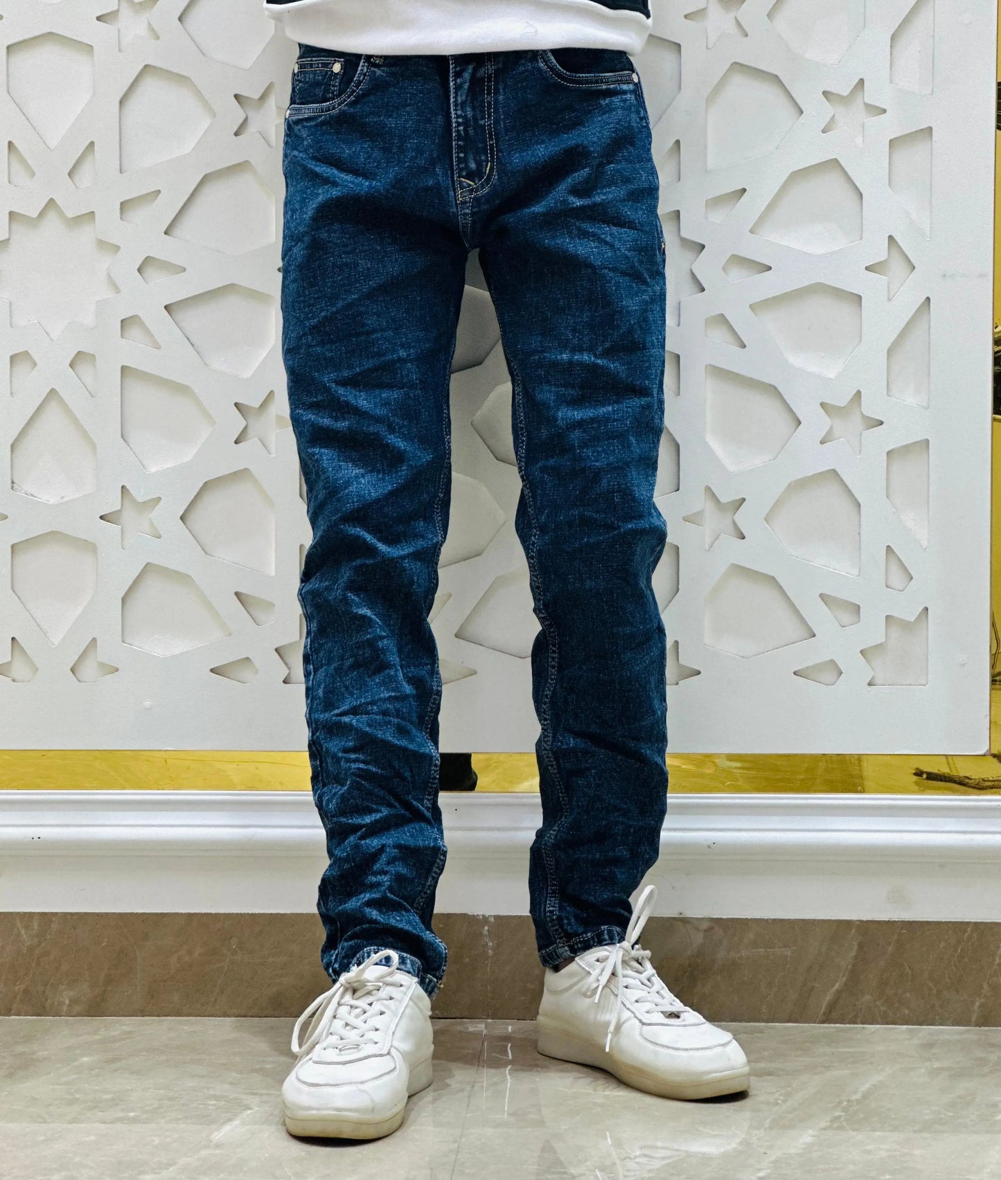 Signature Stripe Back Pocket Denim – Size 28 PATTERNS FOR MEN