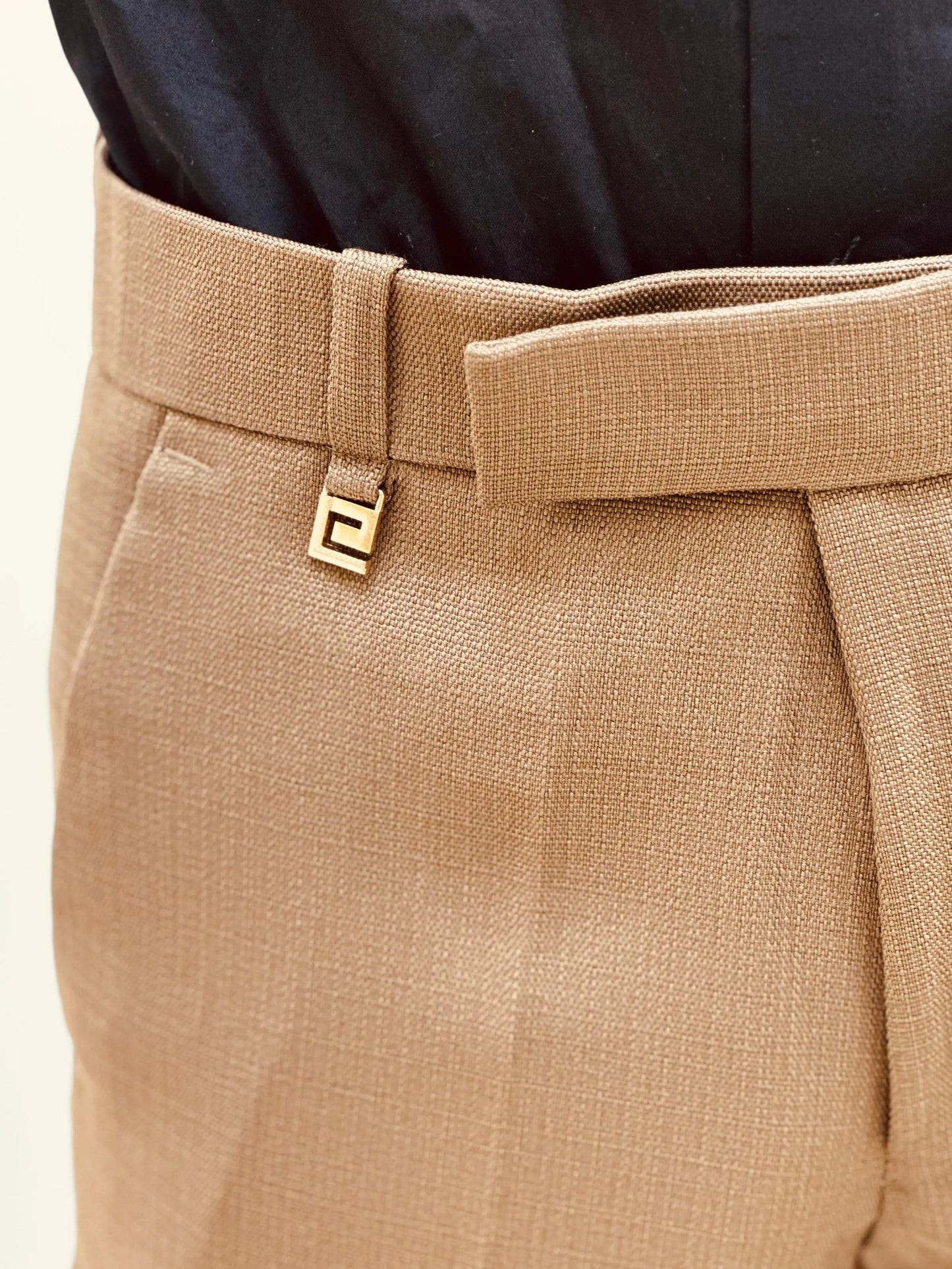 Classic Tan Slim-Fit Formal Trouser PATTERNS FOR MEN