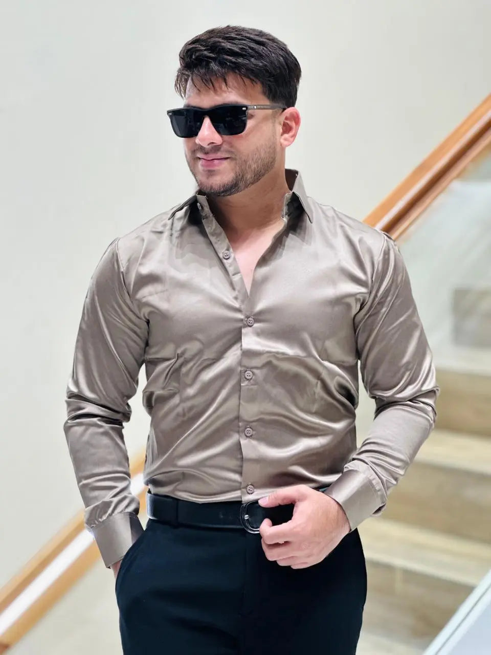 The Elegant Satin Shirt PATTERNS FOR MEN