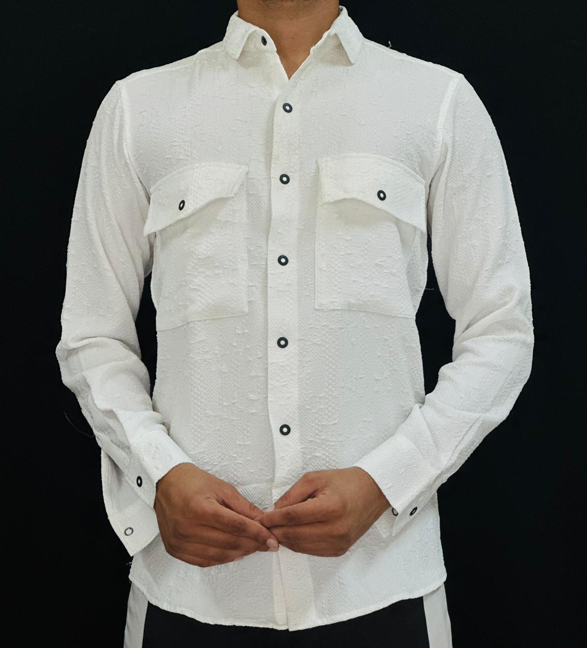 Arctic Texture Utility Shirt PATTERNS FOR MEN