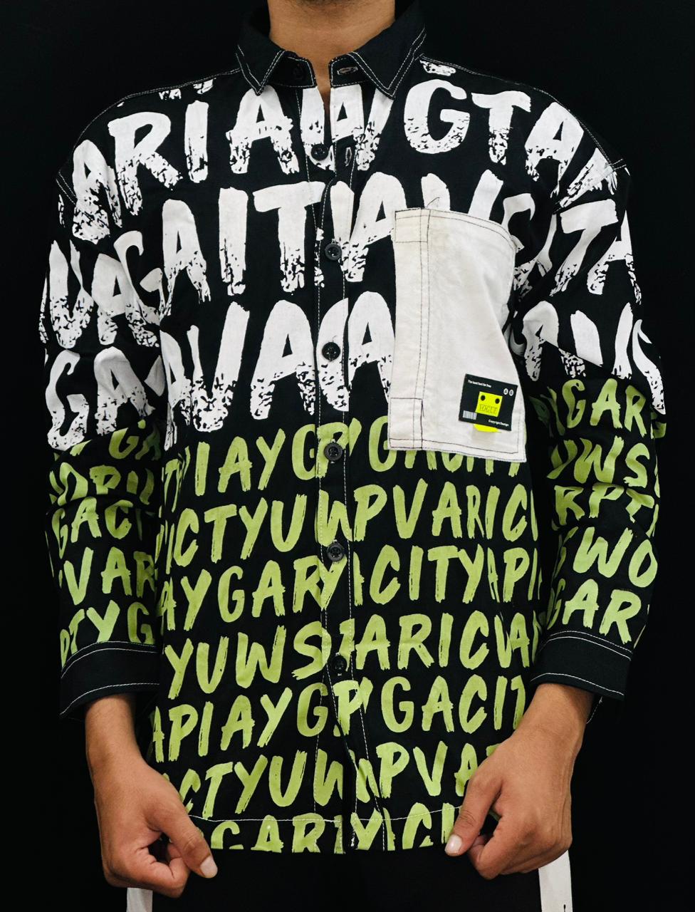 Urban Graffiti Street Shirt PATTERNS FOR MEN