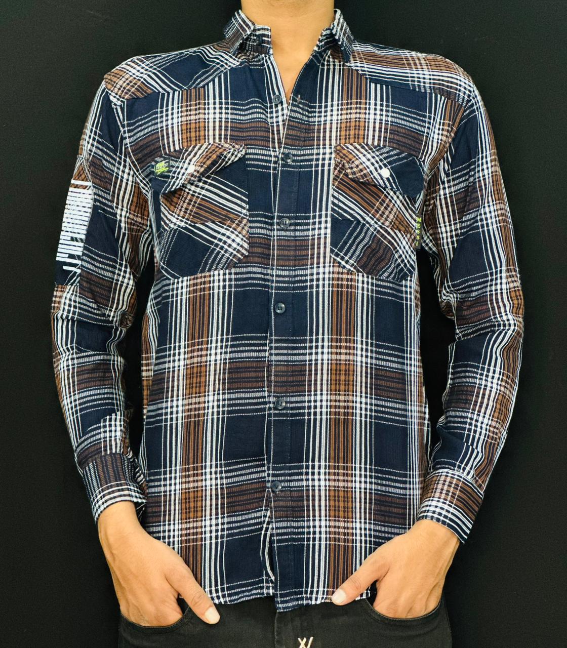Rustic Checkered Workwear Shirt PATTERNS FOR MEN