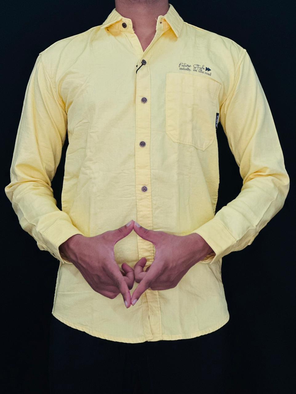 Sunshine Yellow Shirt PATTERNS FOR MEN