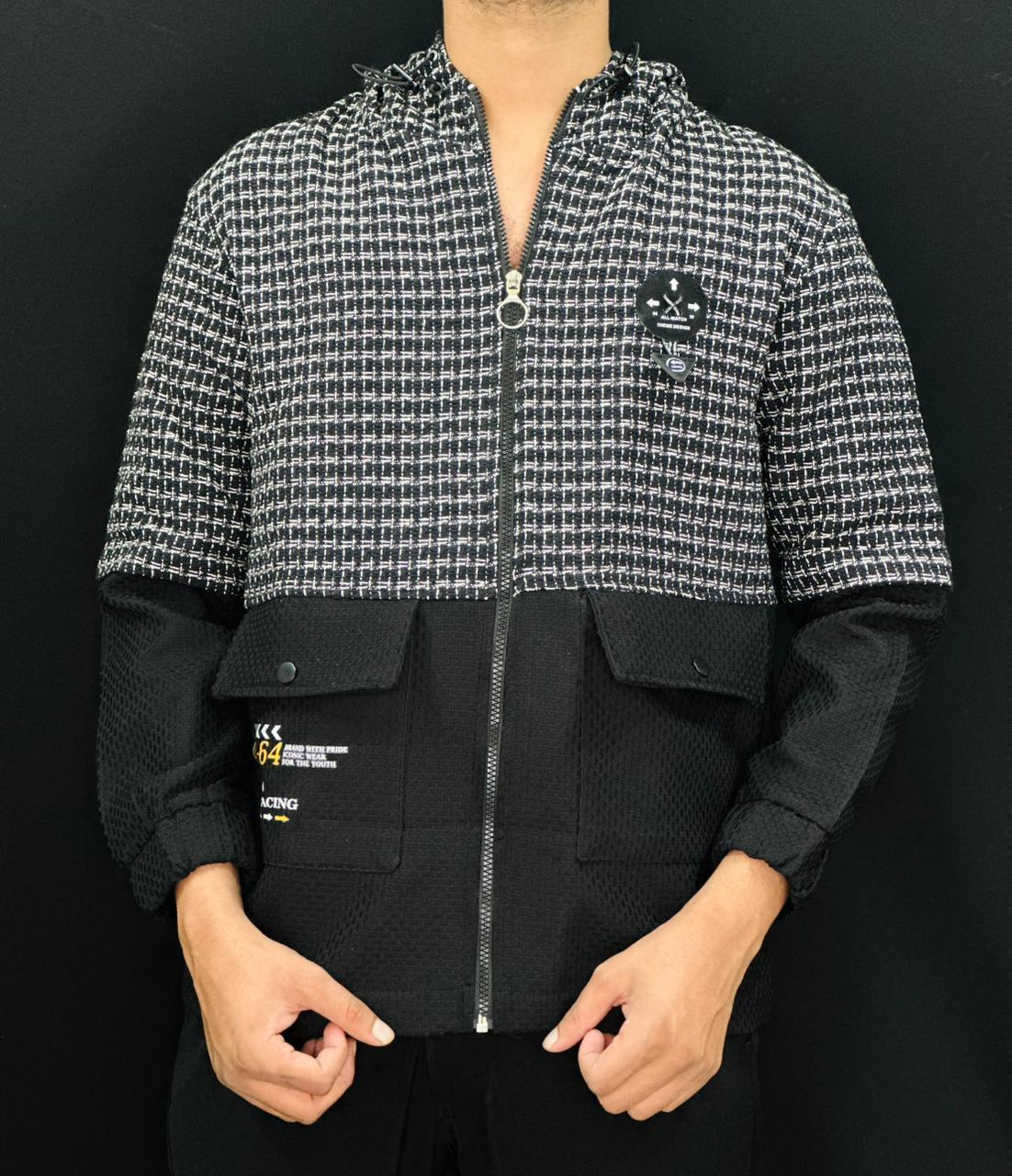 Grid-Tech Utility Jacket Shirt PATTERNS FOR MEN