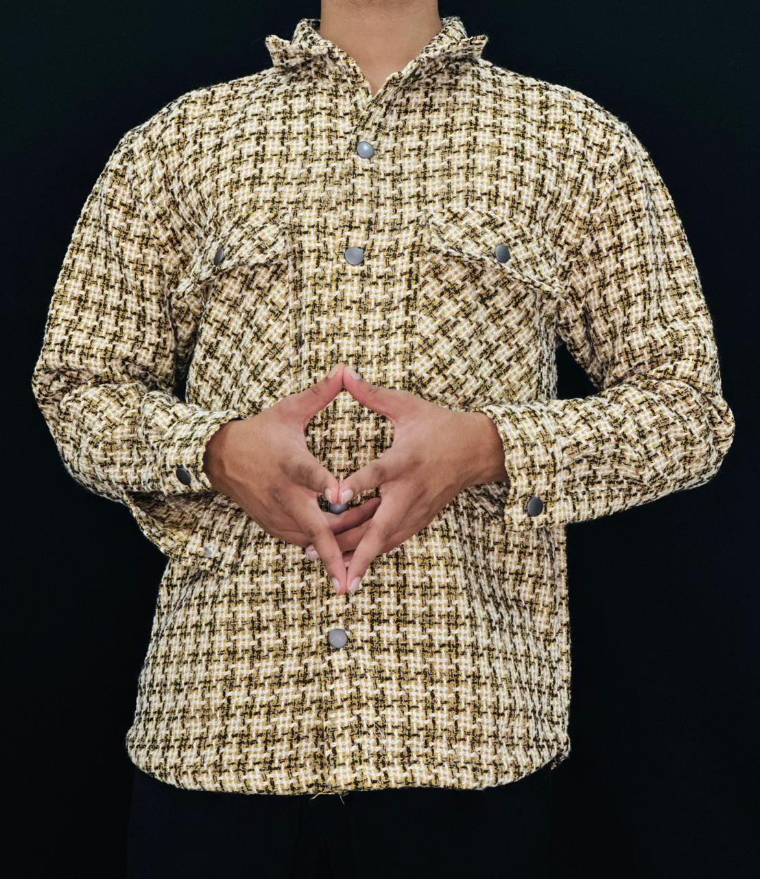 Golden Tweed Check Shirt PATTERNS FOR MEN
