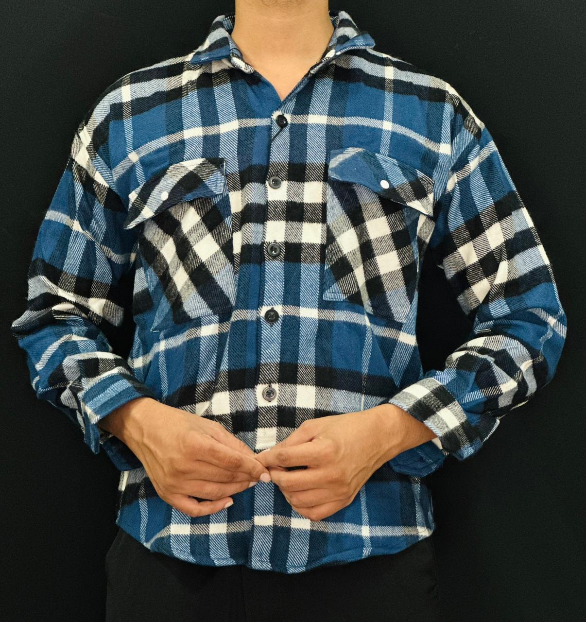 Classic blue & Black Shirt PATTERNS FOR MEN