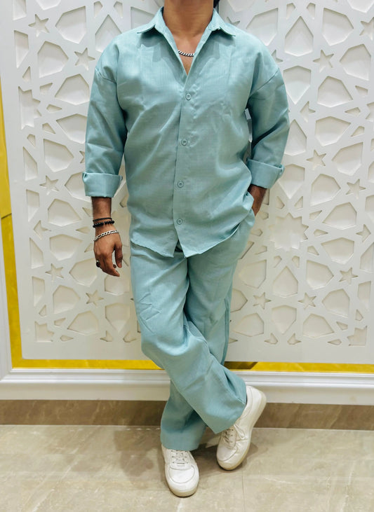 "Linen Luxe – Light Lavender Tracksuit" PATTERNS FOR MEN