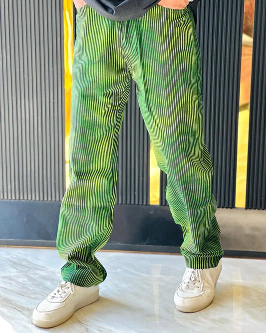 Neon Pulse Stripe Jeans PATTERNS FOR MEN