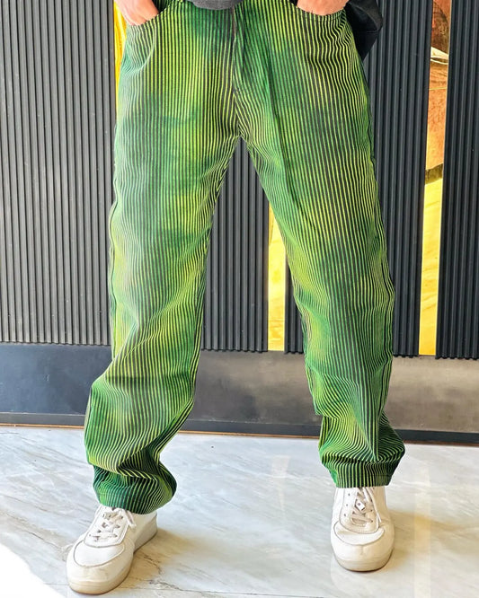Neon Pulse Stripe Jeans PATTERNS FOR MEN