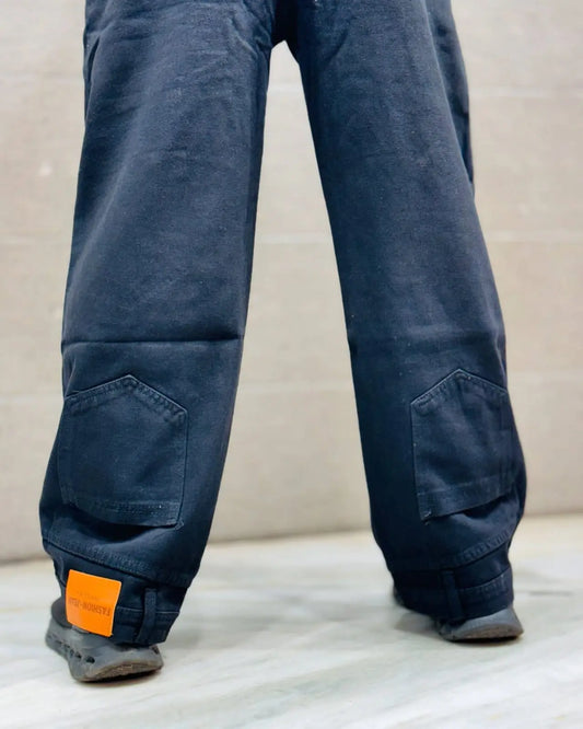 Urban Edge Black Baggy Jeans PATTERNS FOR MEN