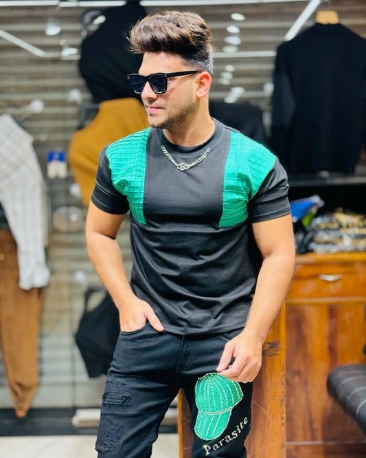 Urban Rebel Contrast Tee PATTERNS FOR MEN