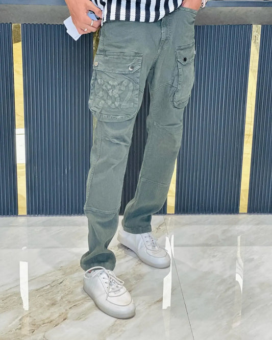 Urban Combat Olive Cargo Jeans PATTERNS FOR MEN
