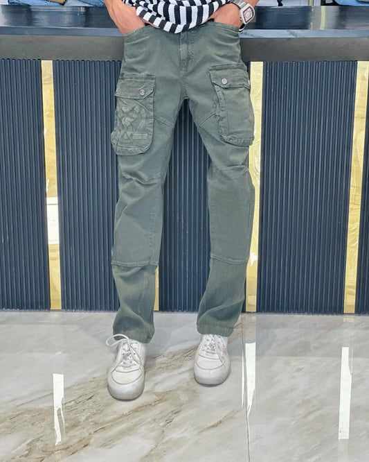 Urban Combat Olive Cargo Jeans PATTERNS FOR MEN