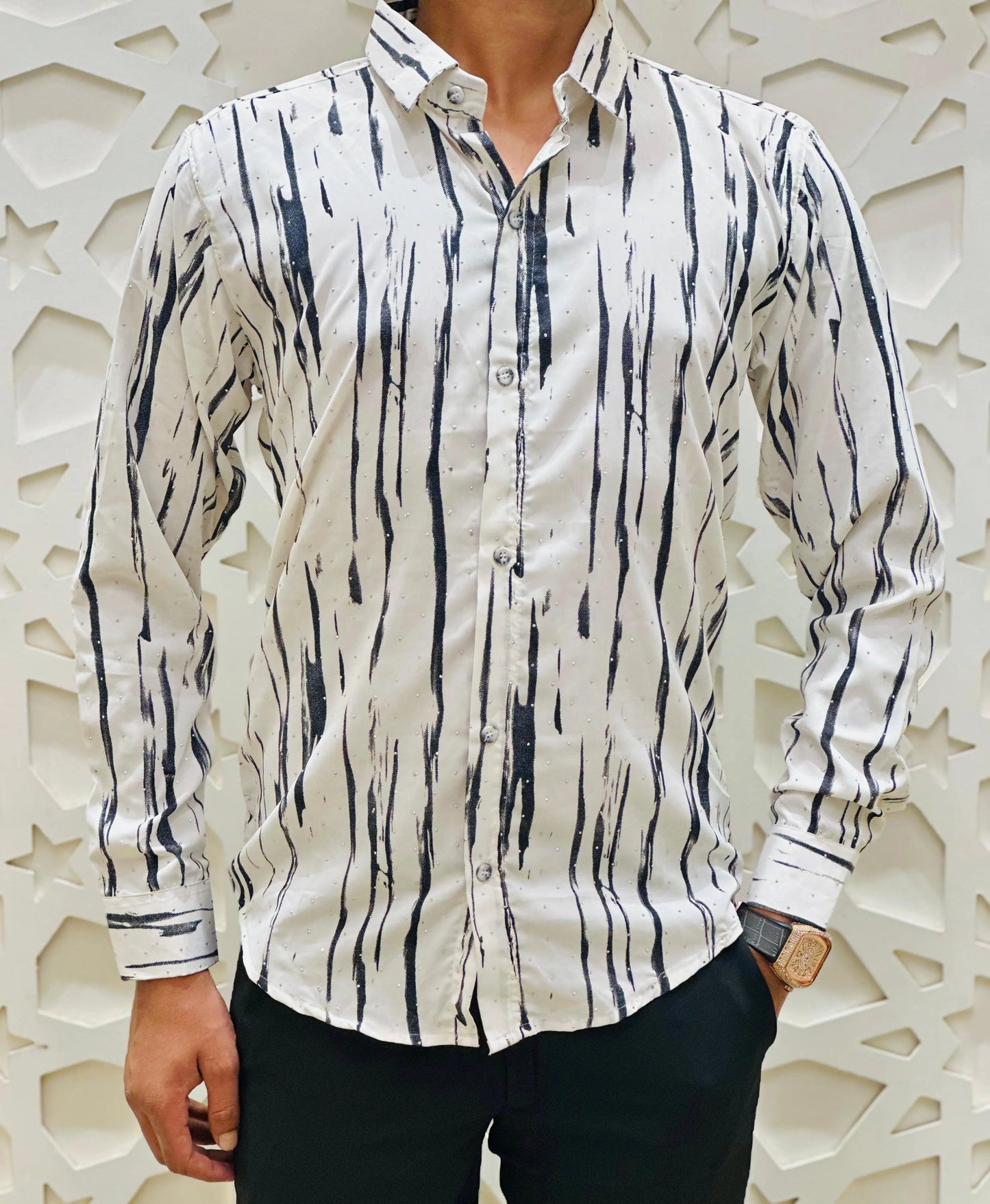 "Ink Streak Shirt" PATTERNS FOR MEN