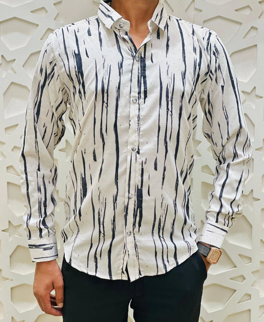 "Ink Streak Shirt" PATTERNS FOR MEN