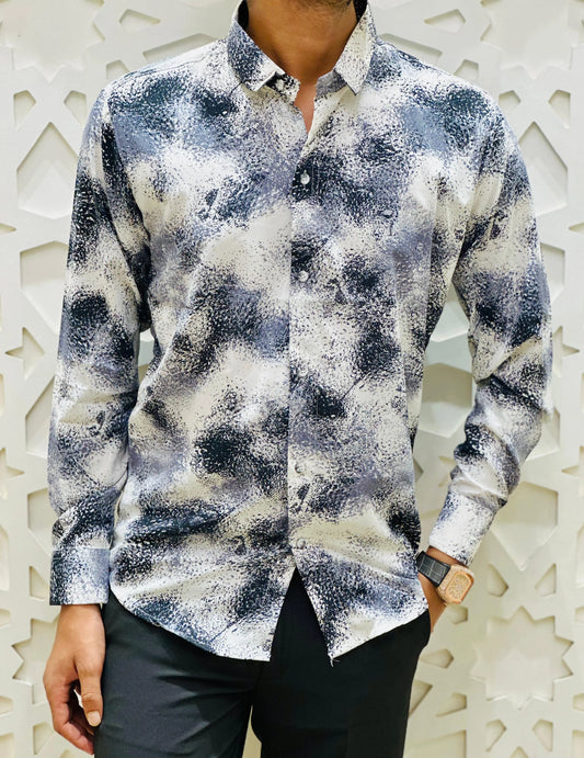 "Monochrome Mist Shirt" PATTERNS FOR MEN