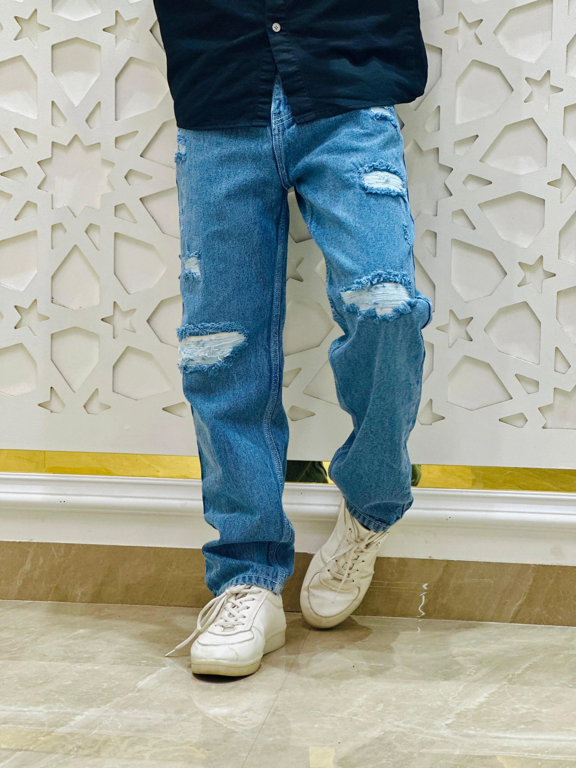 Urban Rebel Distressed Jeans PATTERNS FOR MEN