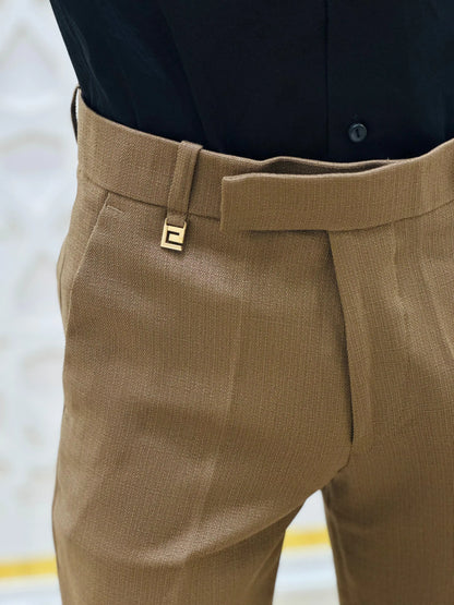 Mocha Classique Formal Pant PATTERNS FOR MEN