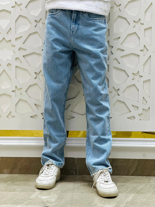 Sky Fade Light Blue Denim – Size 28 PATTERNS FOR MEN