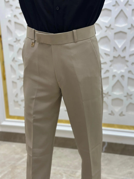 Elegant Cream Formal Pant PATTERNS FOR MEN