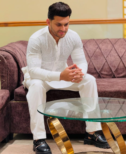 Chest Diamond Pattern Kurta PATTERNS FOR MEN