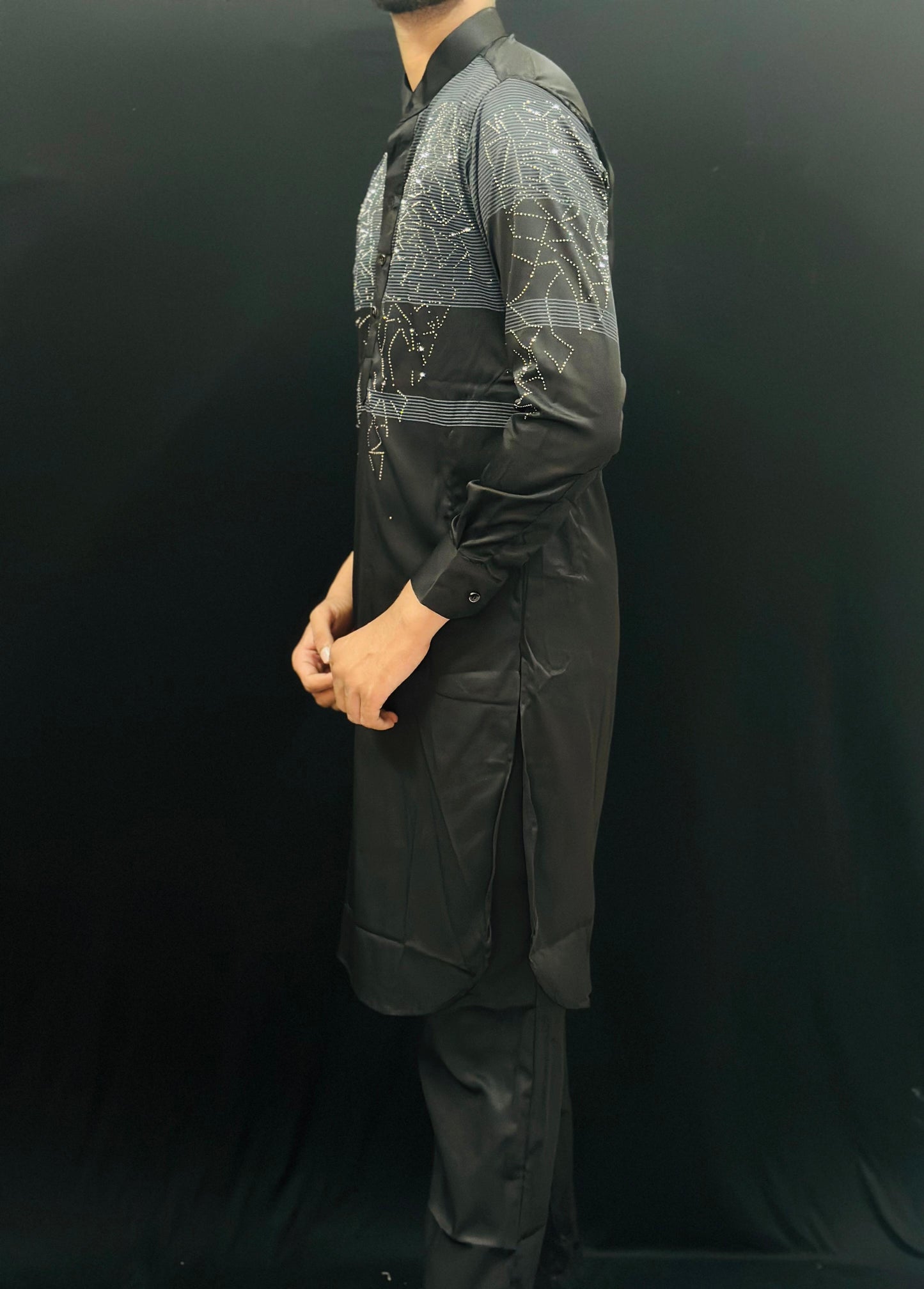 Chest Diamond Pattern Kurta PATTERNS FOR MEN