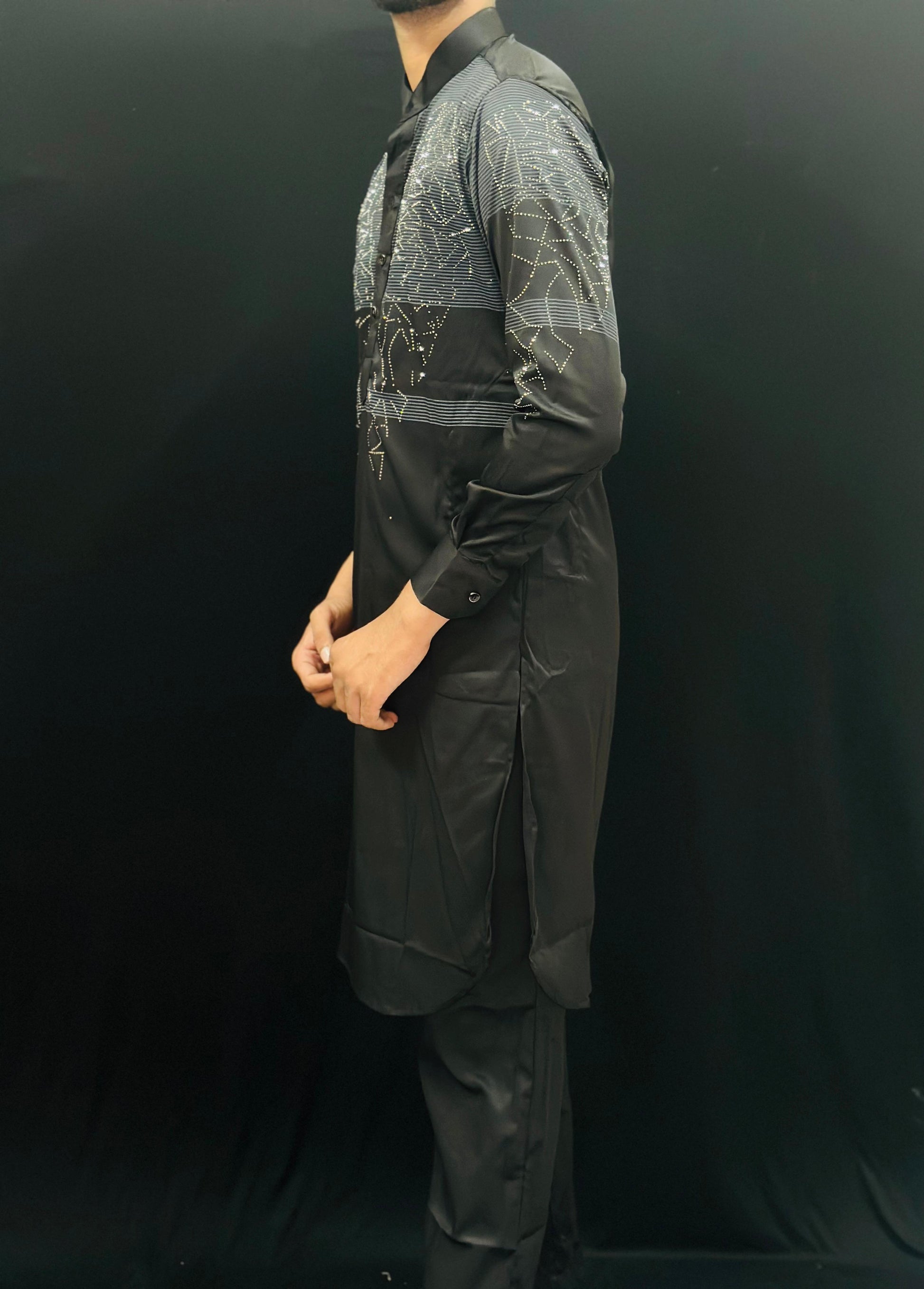 Chest Diamond Pattern Kurta PATTERNS FOR MEN
