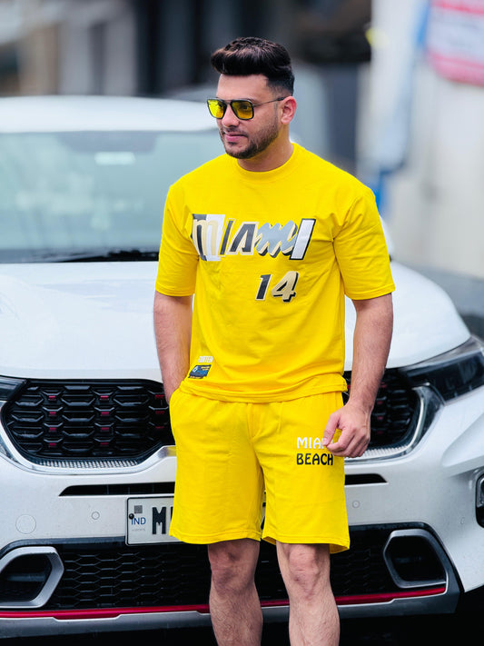 Miami Beach Graphic Shorts Suit PATTERNS FOR MEN