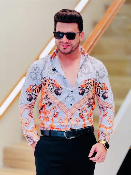 Royal Tiger Baroque Shirt PATTERNS FOR MEN