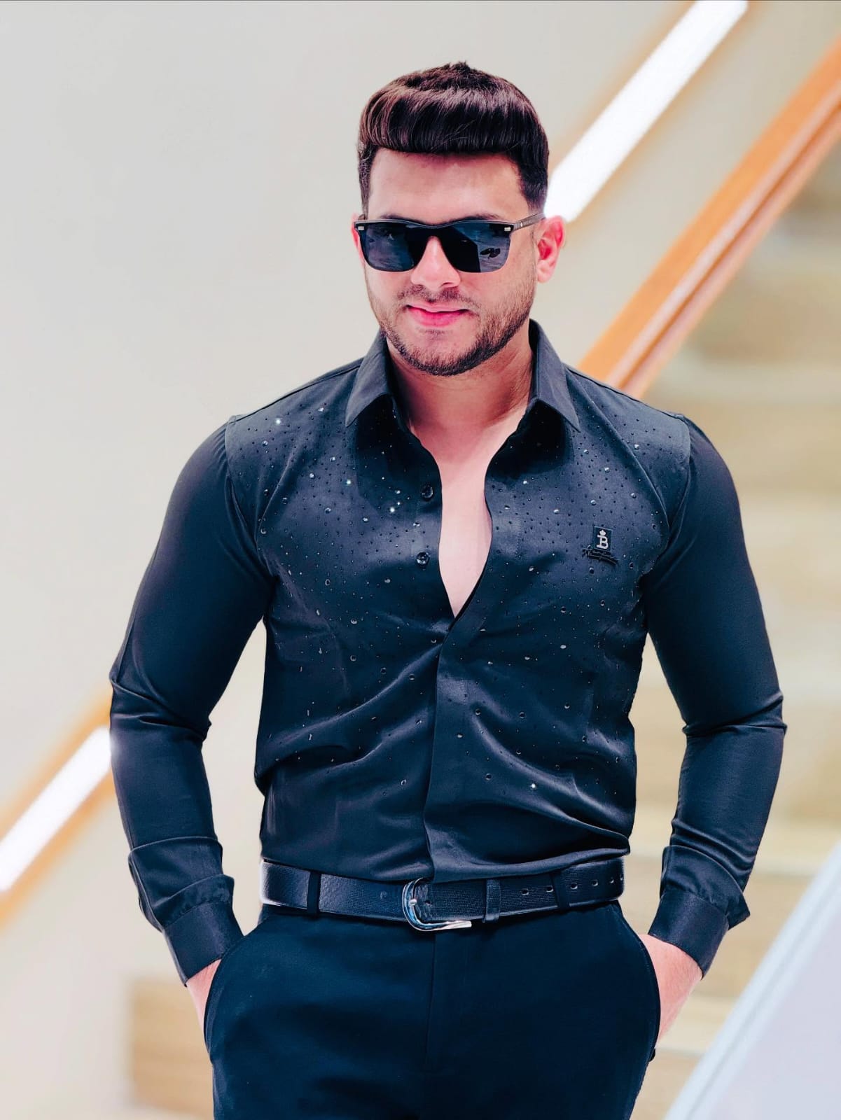 Midnight Spark Luxe Shirt PATTERNS FOR MEN