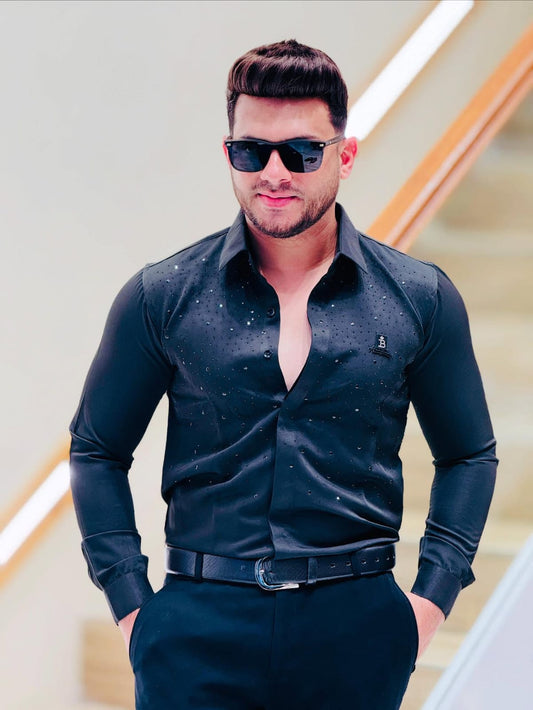 Midnight Spark Luxe Shirt PATTERNS FOR MEN