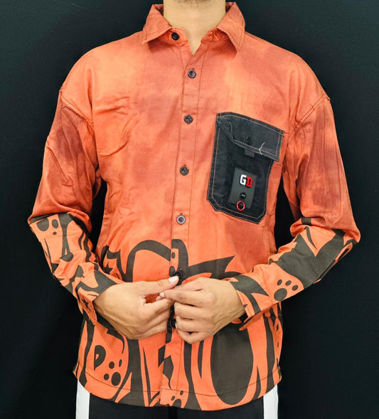 Ember Street Graphic Shirt PATTERNS FOR MEN