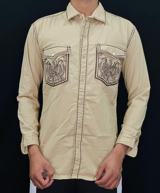 Desert Eagle Embroidered Shirt PATTERNS FOR MEN