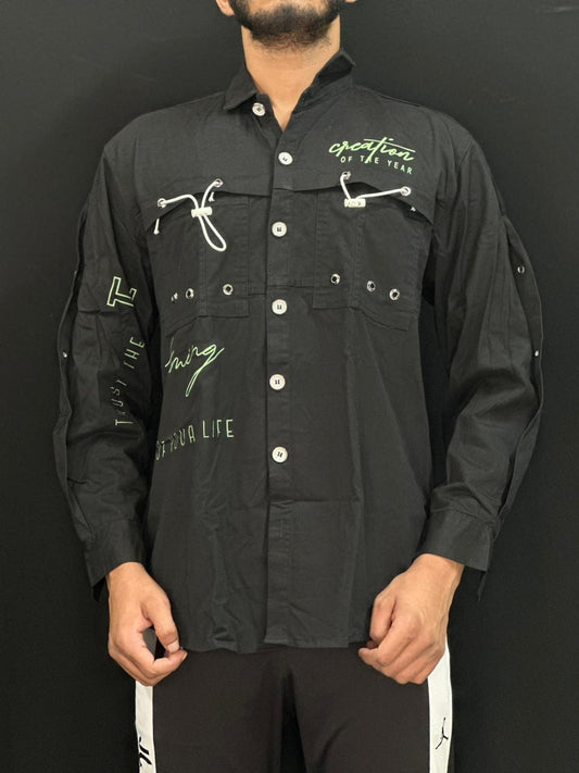 Midnight Street Graphic Shirt PATTERNS FOR MEN
