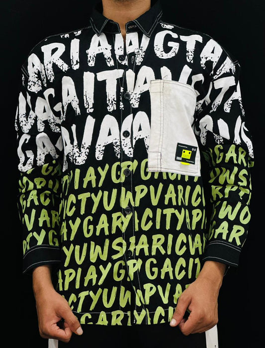 Urban Graffiti Street Shirt PATTERNS FOR MEN