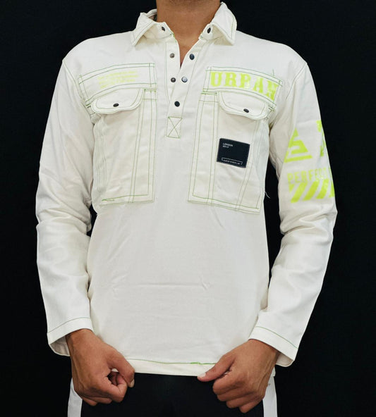 Urban Style Off-White Utility Shirt PATTERNS FOR MEN