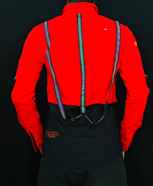 Dual-Tone Utility Strap Shirt PATTERNS FOR MEN
