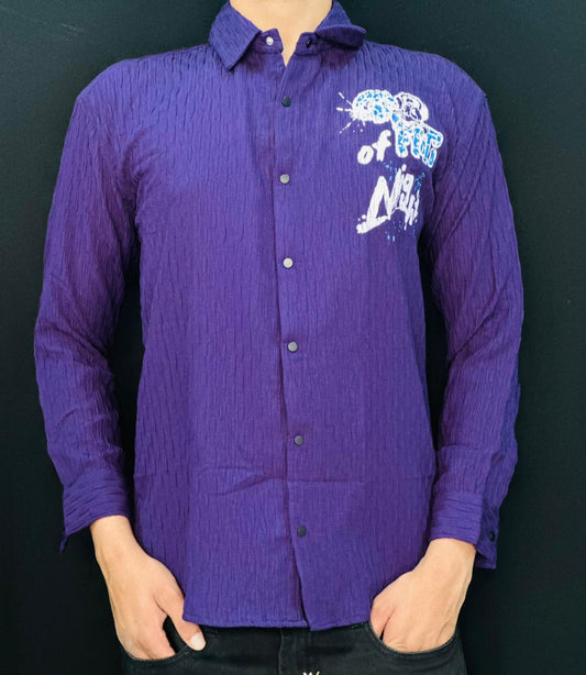 Midnight Vibe Graphic Shirt PATTERNS FOR MEN