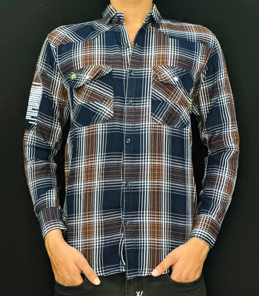 Rustic Checkered Workwear Shirt PATTERNS FOR MEN