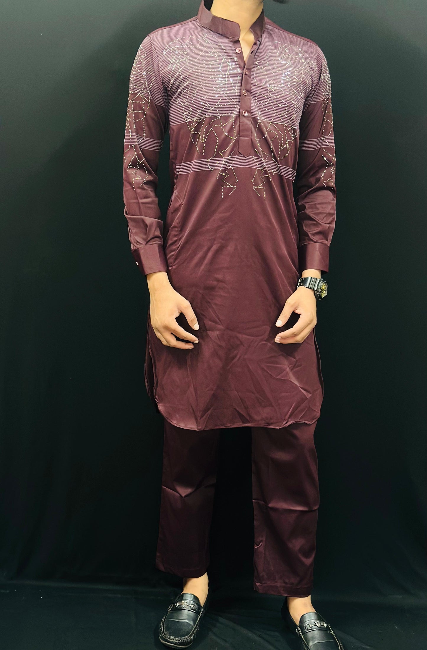 Chest Diamond Pattern Kurta PATTERNS FOR MEN