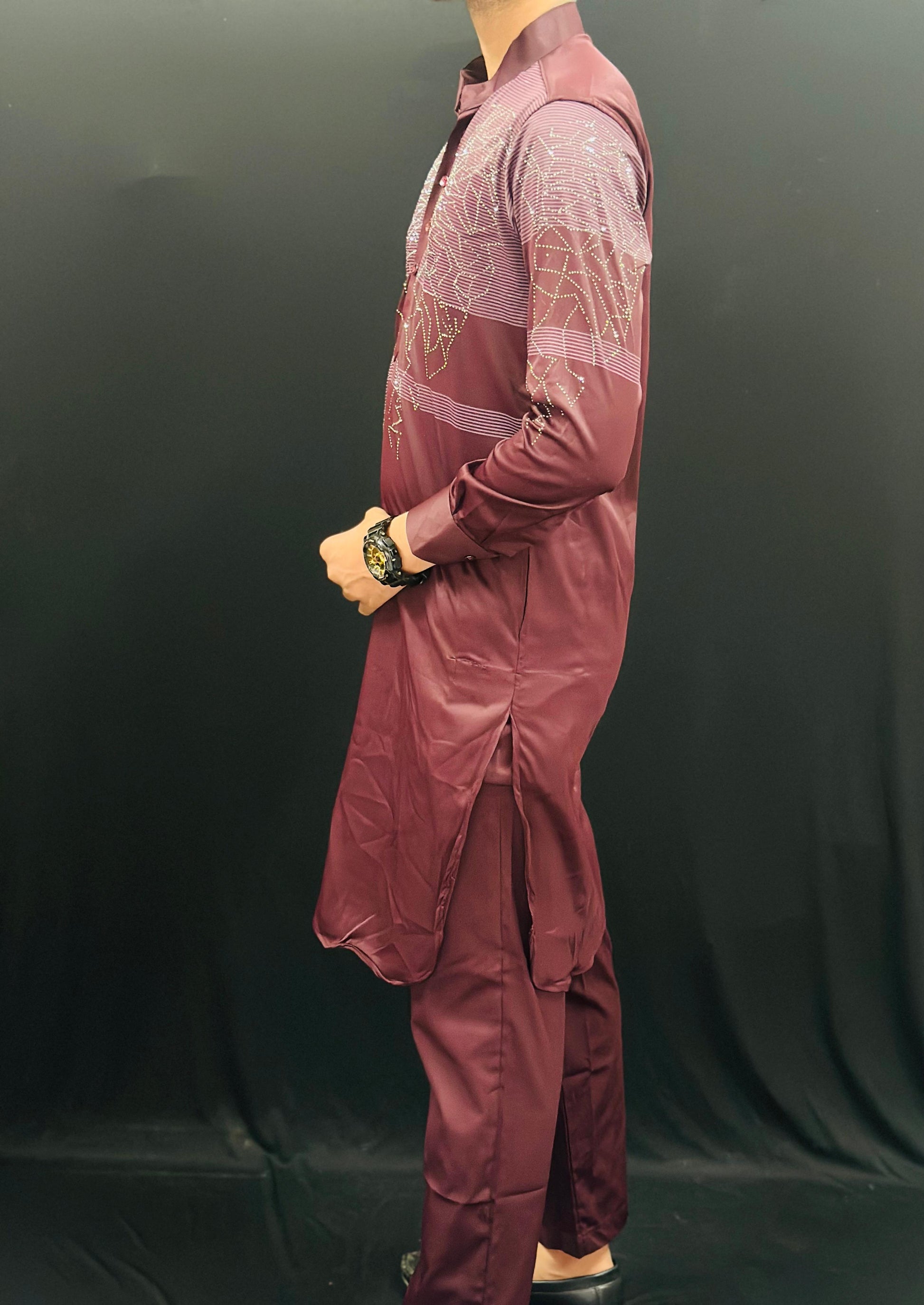 Chest Diamond Pattern Kurta PATTERNS FOR MEN
